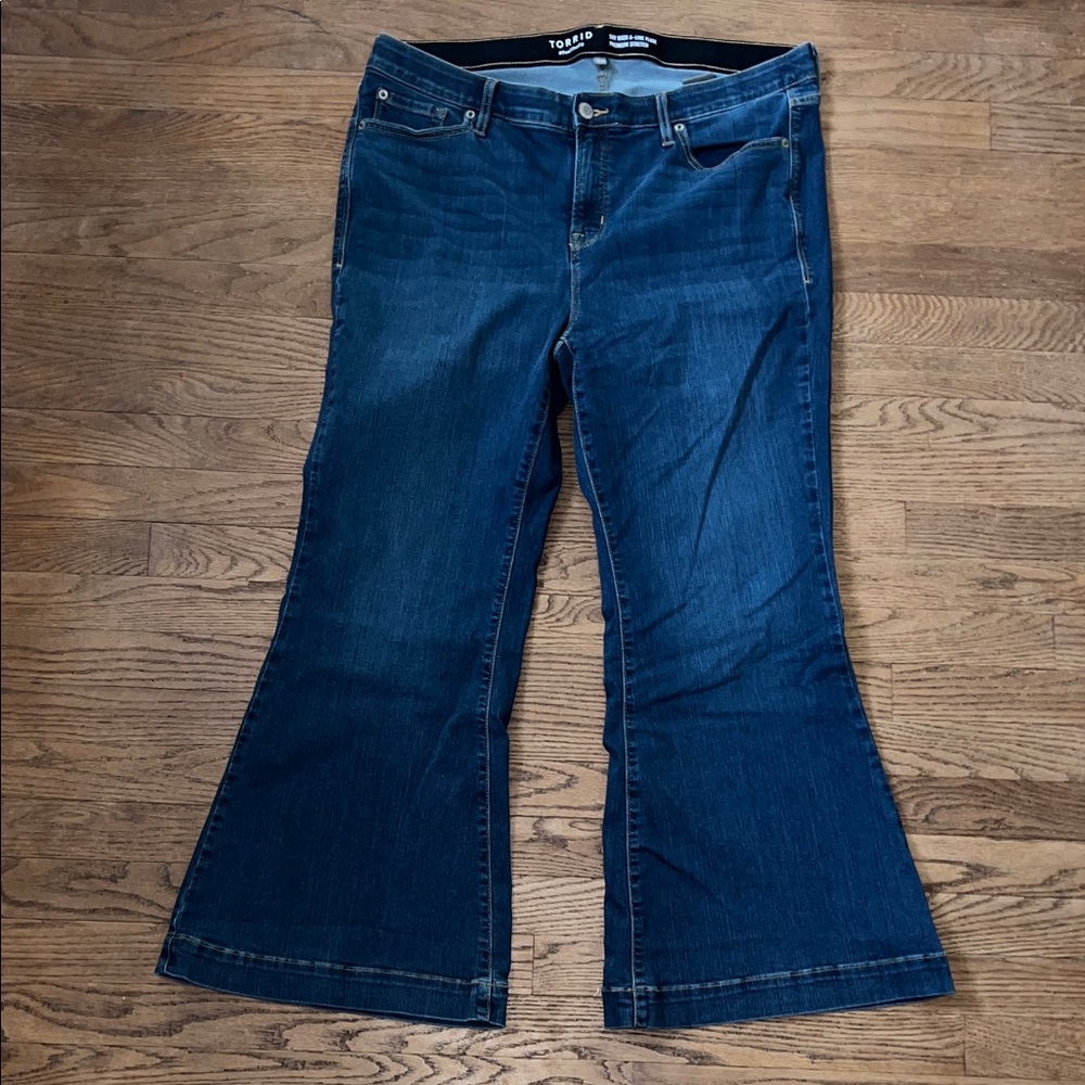 Torrid Dark Blue Flare Jeans